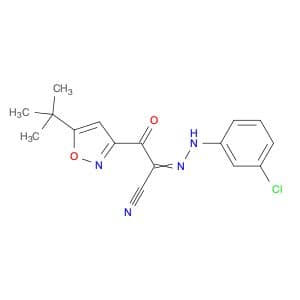 3-Isoxazolepropanenitrile, α-[2-(3-chlorophenyl)hydrazinylidene]-5-(1,1-dimethylethyl)-β-oxo-