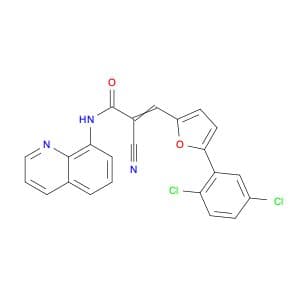 2-Propenamide, 2-cyano-3-[5-(2,5-dichlorophenyl)-2-furanyl]-N-8-quinolinyl-