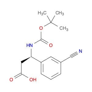 (R)-3-tert-butoxycarbonylamino-3-(3-cyano-phenyl)-propionic acid