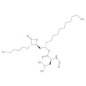 (2S)-1-[(2S,3S)-3-hexyl-4-oxooxetan-2-yl]tridecan-2-yl (2S)-2-formamido-4-methylpentanoate
