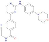 N-(Cyanomethyl)-4-[2-[[4-(4-morpholinyl)phenyl]amino]-4-pyrimidinyl]benzamide