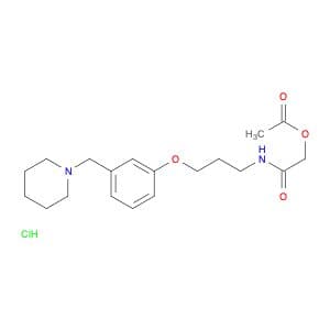 2-Acetoxy-N-[3-[3-(1-piperidinomethylphenoxy]propyl]acetamide hydrochloride