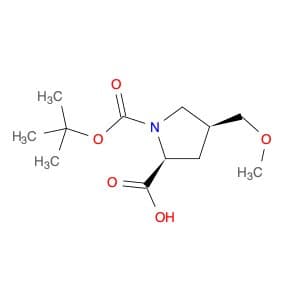 (2S,4S)-4-(Methoxymethyl)-1,2-pyrrolidinedicarboxylic acid 1-(1,1-dimethylethyl) ester