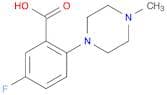 5-Fluoro-2-(4-methyl-1-piperazinyl)benzoic Acid