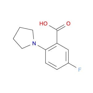 5-Fluoro-2-pyrrolidinobenzoic Acid