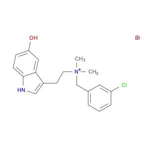 (M-CHLOROBENZYL)(2-(5-HYDROXYINDOL-3-YL)ETHYL)DIMETHYLAMMONIUM BROMIDE
