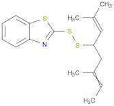Benzothiazole, 2-[[3-methyl-1-(2-methyl-1-propenyl)-3-pentenyl]dithio]-