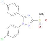 1-(4-CHLOROPHENYL)-5-(4-FLUOROPHENYL)-3-(METHYLSULFONYL)-1H-1,2,4-TRIAZOLE