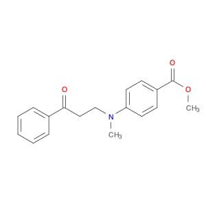 Benzoic acid, 4-[methyl(3-oxo-3-phenylpropyl)amino]-, methyl ester