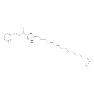 1H-Imidazole-4-carbodithioic acid, 2-heptadecyl-, phenylmethyl ester