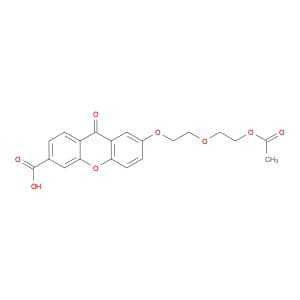 9H-Xanthene-3-carboxylic acid, 7-[2-[2-(acetyloxy)ethoxy]ethoxy]-9-oxo-
