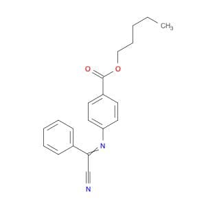 Benzoic acid, 4-[(cyanophenylmethylene)amino]-, pentyl ester