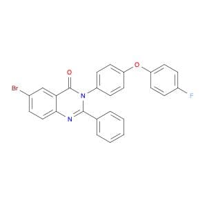 4(3H)-Quinazolinone, 6-bromo-3-[4-(4-fluorophenoxy)phenyl]-2-phenyl-