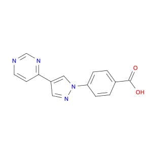 4-(4-Pyrimidin-4-yl-1H-pyrazol-1-yl)benzoic acid