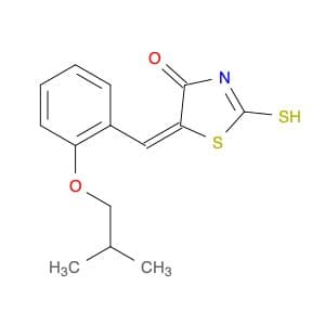 (5E)-5-(2-isobutoxybenzylidene)-2-mercapto-1,3-thiazol-4(5H)-one