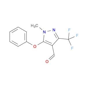 1-Methyl-5-phenoxy-3-(trifluoromethyl)-1H-pyrazole-4-carbaldehyde