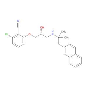 2-Chloro-6-[(2R)-3-[[1,1-dimethyl-2-(2-naphthalenyl)ethyl]amino]-2-hydroxypropoxy]benzonitrile