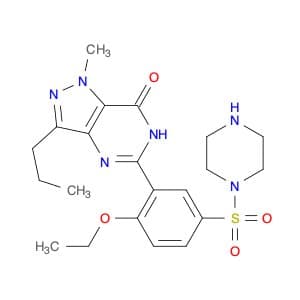 5-(2-Ethoxy-5-(piperazin-1-ylsulfonyl)phenyl)-1-methyl-3-propyl-1H-pyrazolo[4,3-d]pyrimidin-7(6H)-…
