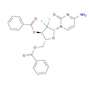 (2R,3R,5R)-5-(4-Amino-2-oxopyrimidin-1(2H)-yl)-2-((benzoyloxy)methyl)-4,4-difluorotetrahydrofuran-…