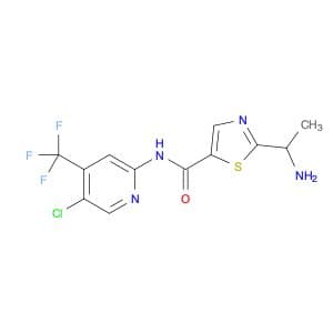 5-Thiazolecarboxamide, 2-(1-aminoethyl)-N-[5-chloro-4-(trifluoromethyl)-2-pyridinyl]-