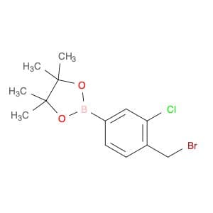2-(4-(Bromomethyl)-3-chlorophenyl)-4,4,5,5-tetramethyl-1,3,2-dioxaborolane
