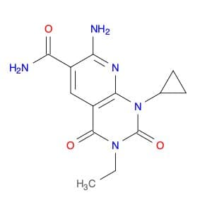7-Amino-1-cyclopropyl-3-ethyl-1,2,3,4-tetrahydro-2,4-dioxopyrido[2,3-d]pyrimidine-6-carboxamide