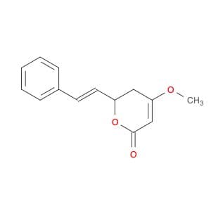 2H-Pyran-2-one, 5,6-dihydro-4-methoxy-6-[(1E)-2-phenylethenyl]-