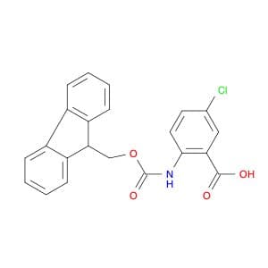 Benzoic acid, 5-chloro-2-[[(9H-fluoren-9-ylmethoxy)carbonyl]amino]- (9CI)