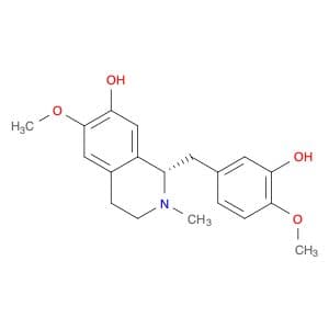 (S)-1,2,3,4-tetrahydro-1-[(3-hydroxy-4-methoxyphenyl)methyl]-6-methoxy-2-methylisoquinolin-7-ol