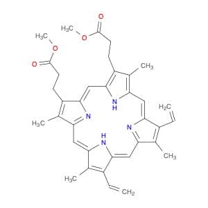 21H,​23H-​Porphine-​2,​18-​dipropanoic acid, 7,​12-​diethenyl-​3,​8,​13,​17-​tetramethyl-​, 2,​18-…