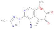 1H-Pyrrolo[2,3-c]pyridine-3-acetic acid, 4-methoxy-7-(3-methyl-1H-1,2,4-triazol-1-yl)-α-oxo-