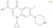 1-Cyclopropyl-6-fluoro-1,4-dihydro-4-oxo-7-(1-piperazinyl)-3-quinolinecarboxylic acid hydrochloride
