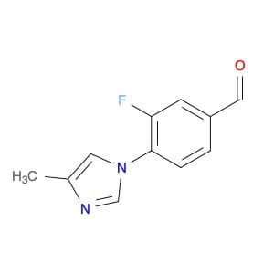 Benzaldehyde, 3-fluoro-4-(4-methyl-1H-imidazol-1-yl)-