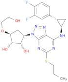 (1S,2S,3R,5S)-3-(7-(((1R)-2-(3,4-Difluorophenyl)cyclopropyl)amino)-5-(propylthio)-3h-[1,2,3]triazo…