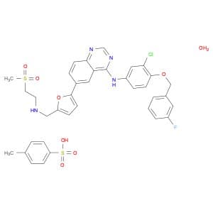 4-Quinazolinamine,N-[3-chloro-4-[(3-fluorophenyl)methoxy]phenyl]-6-[5-[[[2-(methylsulfonyl)ethyl]a…