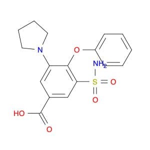 4-phenoxy-3-(pyrrolidin-1-yl)-5-sulfamoylbenzoic acid