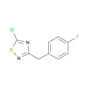 5-chloro-3-[(4-fluorophenyl)methyl]-1,2,4-thiadiazole