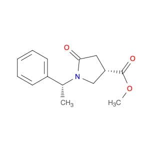 3-Pyrrolidinecarboxylic acid, 5-oxo-1-(1-phenylethyl)-, methyl ester,[R-(R*,S*)]-