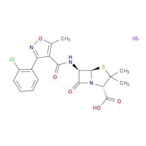 4-Thia-1-azabicyclo[3.2.0]heptane-2-carboxylic acid,6-[[[3-(2-chlorophenyl)-5-methyl-4-isoxazolyl]…
