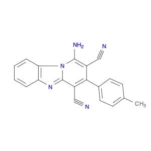 1-Amino-3-p-tolyl-benzo[4,5]imidazo[1,2-a]pyridine-2,4-dicarbonitrile