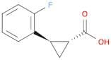Cyclopropanecarboxylic acid, 2-(2-fluorophenyl)-, (1R,2R)-rel-