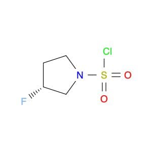 (3R)-3-fluoropyrrolidine-1-sulfonylchloride