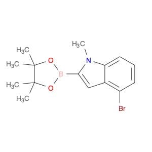 4-Bromo-1-methyl-2-(4,4,5,5-tetramethyl-1,3,2-dioxaborolan-2-yl)-indole