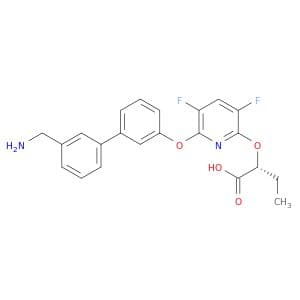 Butanoic acid, 2-[[6-[[3'-(aminomethyl)[1,1'-biphenyl]-3-yl]oxy]-3,5-difluoro-2-pyridinyl]oxy]-, (…