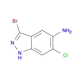 1H-Indazol-5-amine, 3-bromo-6-chloro-