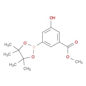 Benzoic acid, 3-hydroxy-5-(4,4,5,5-tetramethyl-1,3,2-dioxaborolan-2-yl)-, methyl ester