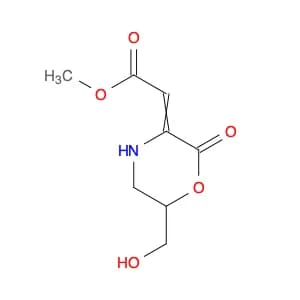 Acetic acid, 2-[6-(hydroxymethyl)-2-oxo-3-morpholinylidene]-, methyl ester