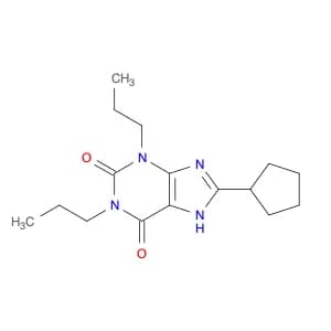 1H-Purine-2,6-dione, 8-cyclopentyl-3,9-dihydro-1,3-dipropyl-
