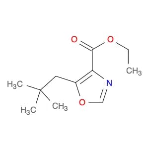 4-Oxazolecarboxylic acid, 5-(2,2-dimethylpropyl)-, ethyl ester