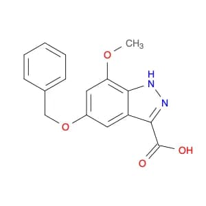 1H-Indazole-3-carboxylic acid, 7-methoxy-5-(phenylmethoxy)-
